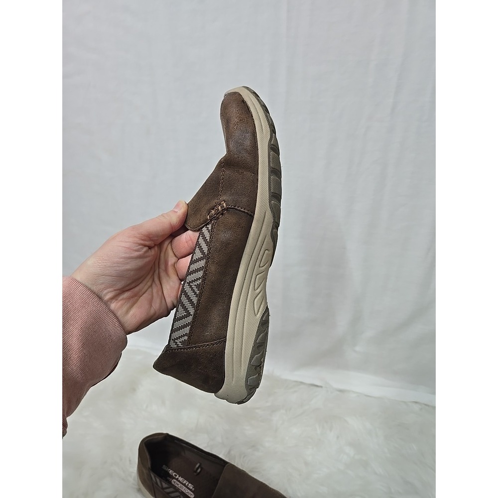 SKECHERS Reggae Fest 2.0 Sweet Move‎ Women's 8.5 Brown Slip On Loafers Shoes - Picture 6 of 9